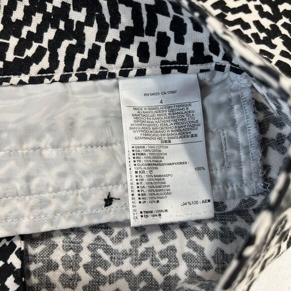 Banana Republic Shorts Womens 4 Print Cotton Chino Utility 4" Inseam Mid Rise - Picture 4 of 10